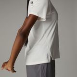 The North Face Womens Flex S/S Tee Reg Sportshirt (Dames |wit/grijs)
