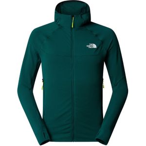 The North Face - Bolt Polartec Hoodie - Fleecevest - Groen - 91% Polyester - Duimlussen - Capuchon - Stretch