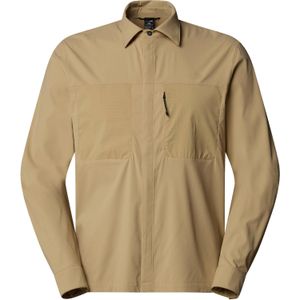 The North Face Lightrange Shirt Overhemd Beige 100% Polyester DWR-geïmpregneerd