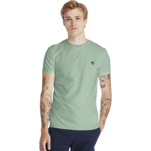 Timberland, Tops, Heren, Groen, M, Katoen, River T-shirt, Groen, Outdoor Stijl