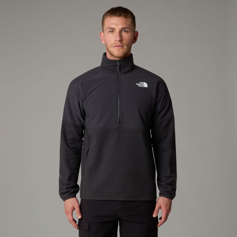 The North Face - Glacier Heavyweight 1/2 Zip - Vest - Asphalt Grey / TNF Black - 100% Polyester