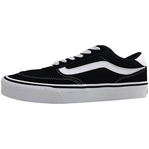 Vans - Brooklyn LS - Sneakers - Black/White - Canvas/Suède
