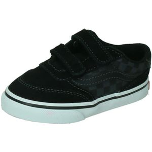 Vans brooklyn ls v checkerboard in de kleur zwart.