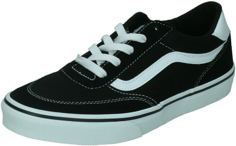 Vans Unisex Kinder Brooklyn Ls Sneaker, Ba2 Suede Canvas Zwart Wit 00, 13.5 UK Child