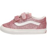 Vans - Old Skool V Glitter - Sneakers - Roze - Textiel