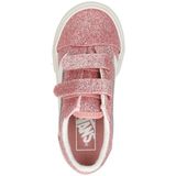 Vans - Old Skool V Glitter - Sneakers - Roze - Textiel