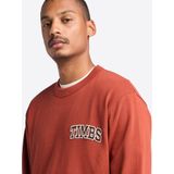 Timberland - Front Timbs Graphic Crew Neck Sweatshirt - Burnt Henna - Trui