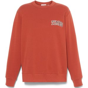 Timberland - Front Timbs Graphic Crew Neck Sweatshirt - Burnt Henna - Trui