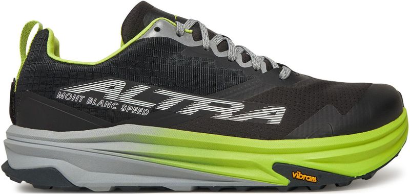 Altra - Mont Blanc Speed - Trailrunningschoenen - Zwart Geel - Lichtgewicht - Vibram Megagrip