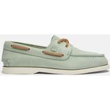 Timberland - CLASSIC BOAT - Bootschoenen - LT GRN NUBUCK - Leer - Vetersluiting