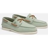 Timberland - CLASSIC BOAT - Bootschoenen - LT GRN NUBUCK - Leer - Vetersluiting