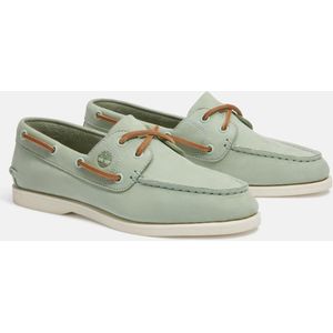 Timberland - CLASSIC BOAT - Bootschoenen - LT GRN NUBUCK - Leer - Vetersluiting