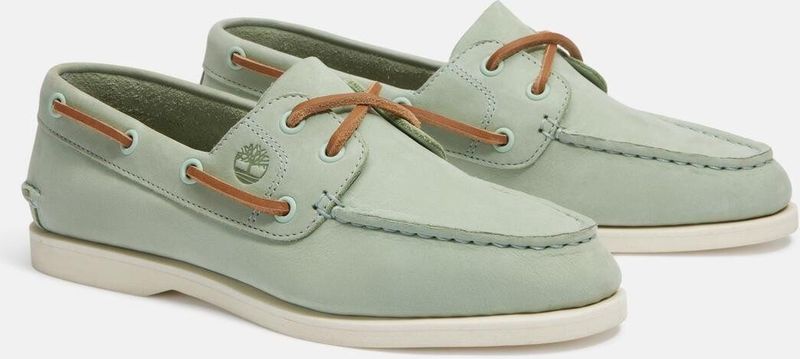 Timberland - CLASSIC BOAT - Bootschoenen - LT GRN NUBUCK - Leer - Vetersluiting