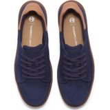 Navy Suede - Veterschoenen - Leer/Synthetisch - Laag