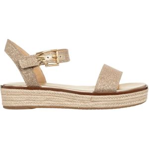 Michael Kors, Dames Richie Espadrille Sandaal Goud Geel, Dames, Maat:36 EU