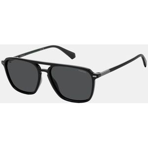 Polaroid PLD 4182/S/X Herren-Sonnenbrille Vollrand Eckig Kunststoff-Gestell, schwarz