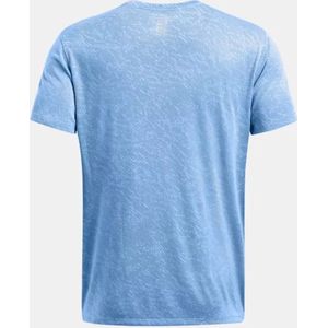 Ua Launch Camo Shortsleeve-Blu Size : LG