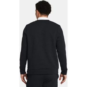 Ua Unstoppable Fleece Grid Crew-Blk Size