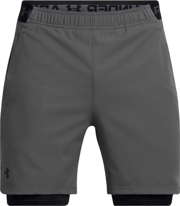 Under armour vanish woven 2in1 short in de kleur grijs