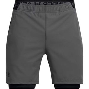 Under armour vanish woven 2in1 short in de kleur grijs