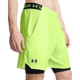 Under Armour - Vanish Woven - Korte Broeken - Groen/Zwart - 2 in 1