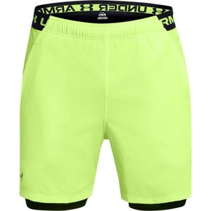 Under Armour - Vanish Woven - Korte Broeken - Groen/Zwart - 2 in 1