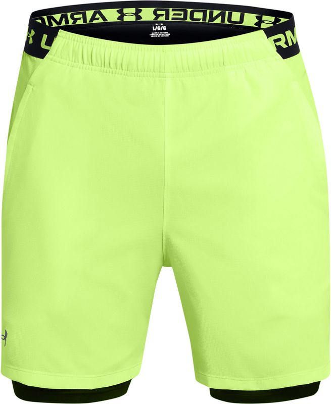 Under Armour - Vanish Woven - Korte Broeken - Groen/Zwart - 2 in 1