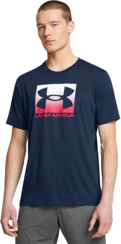 Under Armour - T-shirt - Academy / Red - UA M BOXED SPORTS UPDATED SS