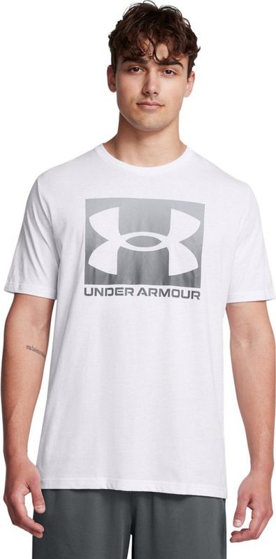 Under Armour - Boxed T-shirt - Zwart - Katoen - Slim Fit