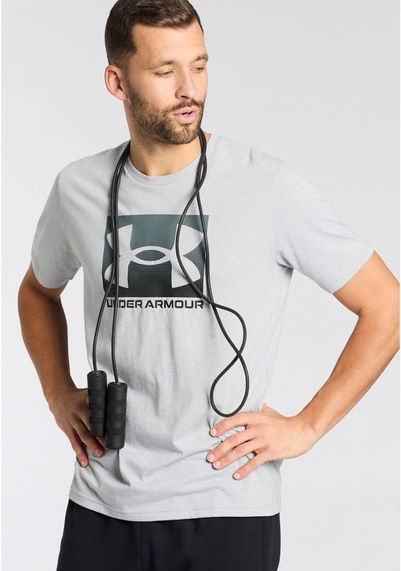 Under Armour - Boxed Sports T-Shirt - Grijs - 60% Katoen 40% Polyester