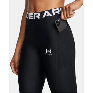 Under Armour Heatgear Rib Leggings Zwart Vrouw