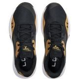 Under Armour - Lockdown 7 Low - Basketbalschoenen - Zwart - Goud - Textiel - Leer