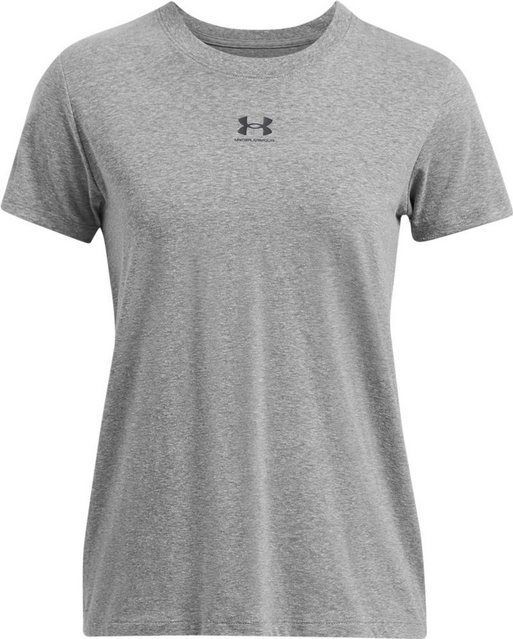 Under Armour - Campus Core - Sportshirt - Grijs - Katoen/Polyester/Elastaan
