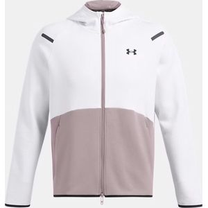 Under Armour Sweatshirt Met Rits - Wit - Unstoppable Fleece