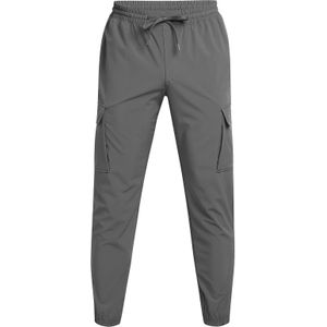 Under Armour - Vibe Woven Cargo - Trainingsbroek - Grijs - Polyester
