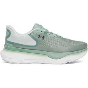 Under Armour Infinite Pro 2 Laufschuhe Herren 101 - white/hyper green/black 44 für Herren, grün, Gr. 44 EU