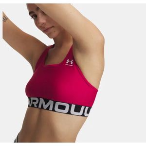 Under Armor - Ua Hg Authentics Mid - Sporttop - Shaded Fuchsia - Polyester/Elastaan