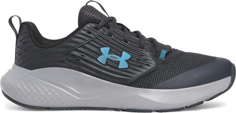 Under Armour UA Charged Commit TR 4 - Antraciet/Staal/Ether Blauw