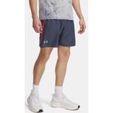 Under Armour - UA Launch 7'' Shorts - Downpour Grijs - Vuur - Reflecterend