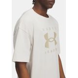 Under Armour - UA M HW OS Branded SS-WHT - Sport T-shirt - Wit - Korte Mouw