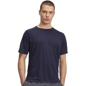 Under Armour - Tech Textured Shirt - Grijs - Heren Sportshirt