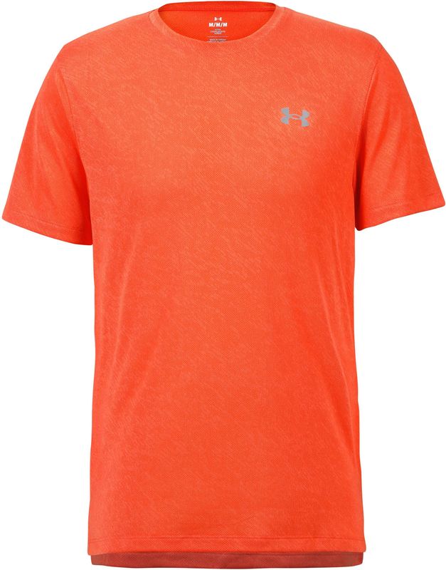 Under Armour - Launch Camo T-shirt - Fire - Jacquard - Korte Mouwen