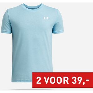 Under Armour - Sportstyle Left Chest - T-shirt - Zwart - Sneldrogend, Katoenmix