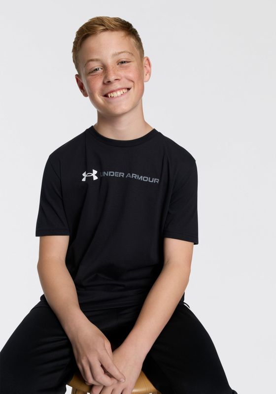 Under Armour - T-shirt - Zwart - Voor Kinderen - Korte Mouwen