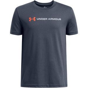 Under Armour - T-shirt - Downpour Gray / Fire / Mod Gray - Voor Kinderen