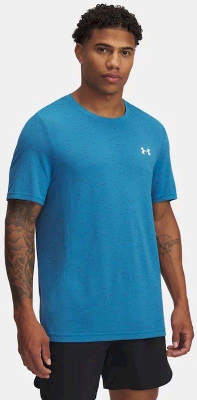 UNDER ARMOUR - Vanish Seamless SS-BLU - Training T-shirt - Blauw - Ademend Materiaal