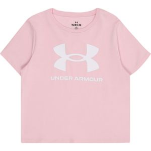 Under Armour UA Big Logo SS - Rose Prime Rose/Blanc/Blanc - YXL