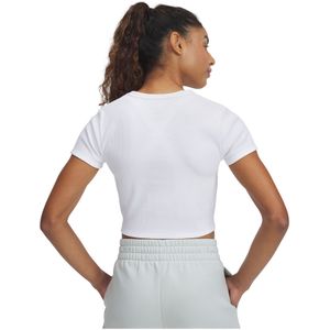 Under Armour - Rival Rib - T-shirt - Zwart/Wit - Korte Mouwen