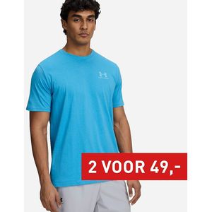 Under Armour - UA Sportstyle Left Chest T-Shirt - Zwart - Katoenmix
