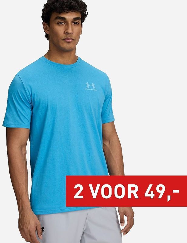 Under Armour - UA Sportstyle Left Chest T-Shirt - Zwart - Katoenmix